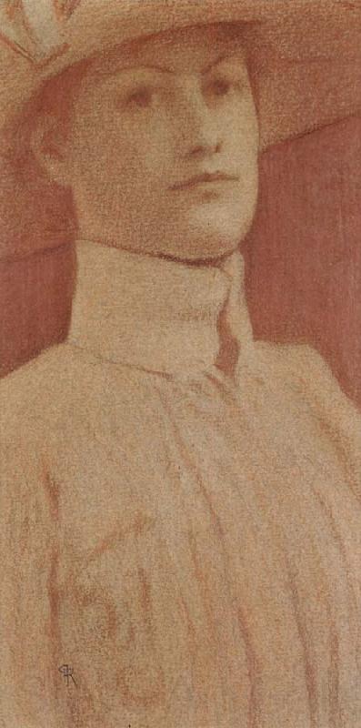 Fernand Khnopff Study for Memories France oil painting art